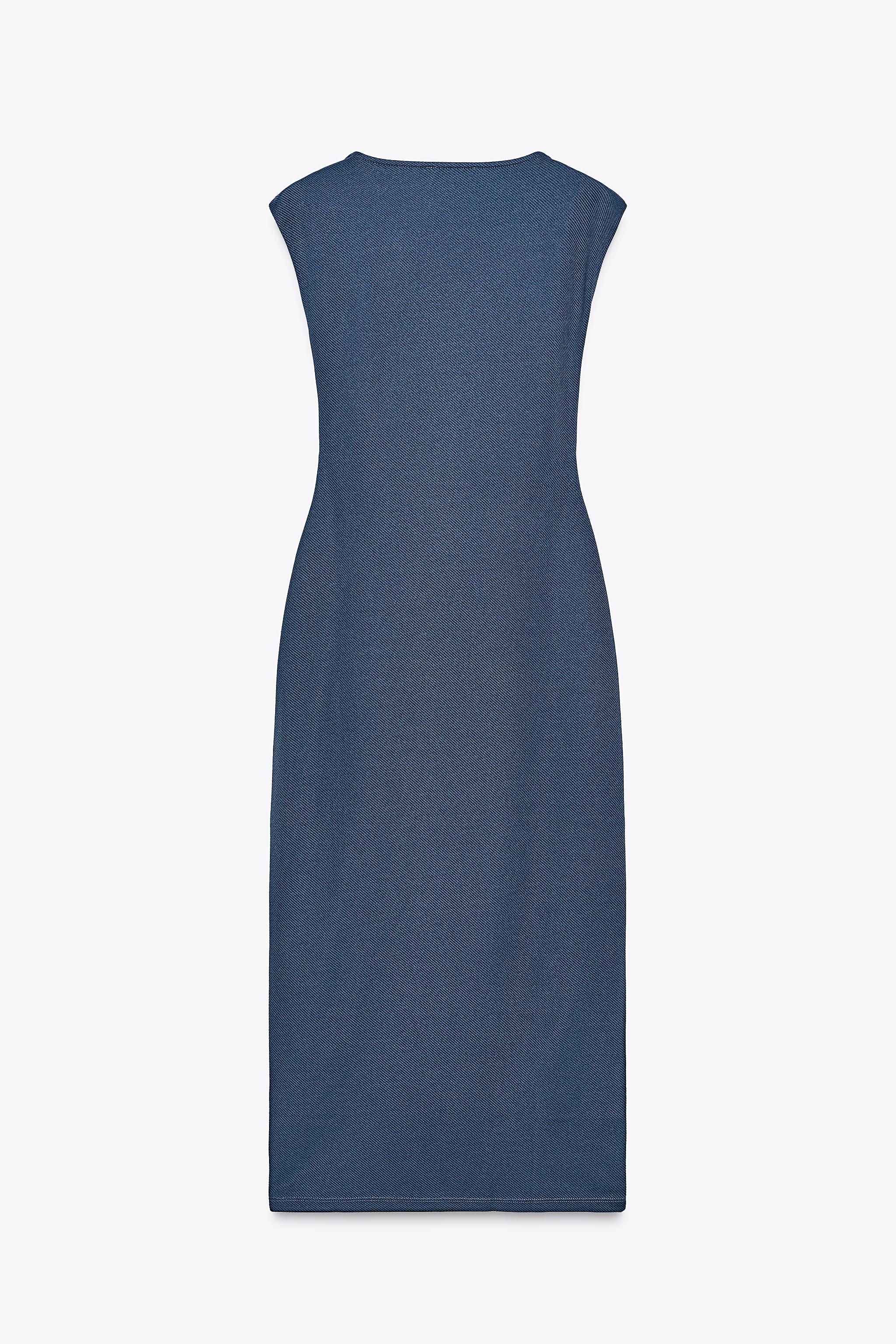 TWILL WRAP DRESS